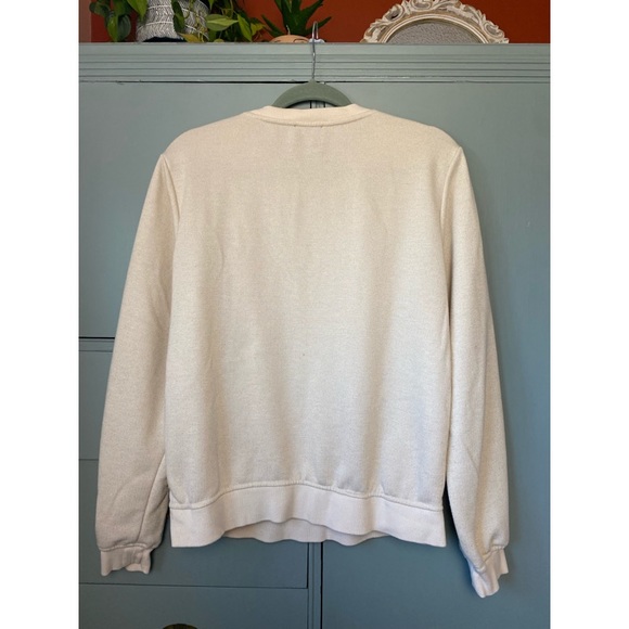 ✨sold✨CURRENT AIR Dodie Metallic Sweatshirt in White - Picture 3 of 6